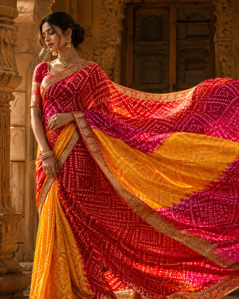Bandhej Saree Video Jaipur - KiranAI Studio AI Video Production