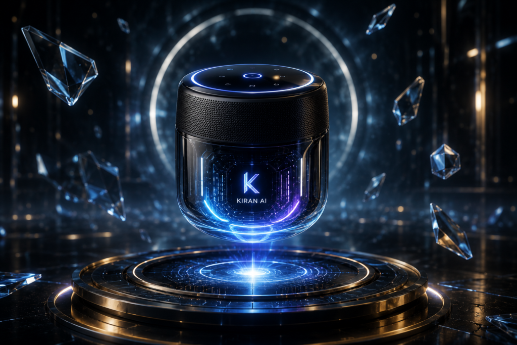 Kiran Ai Orbit Futuristic Smart Speaker Commercial - KiranAI Studio AI Video Production