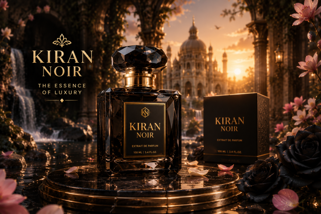 Kiran Noir Luxury Perfume Ai Commercial - KiranAI Studio AI Video Production