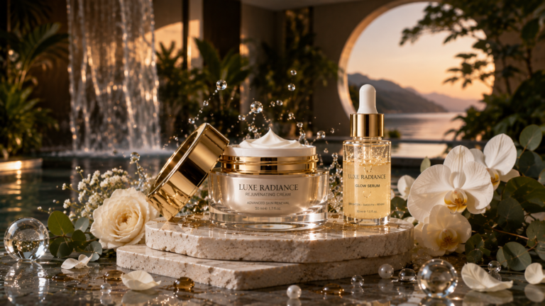 Luxe Radiance Luxury Skincare Cream Serum Ai Commercial - KiranAI Studio AI Video Production