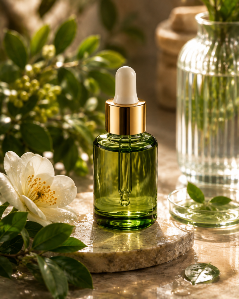 Botanical Essence Luxury Face Serum - KiranAI Studio AI Video Production