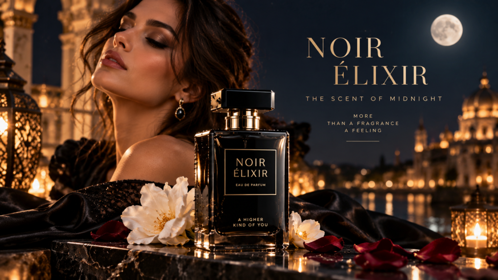 Noir Elixir Ai Luxury Perfume Commercial - KiranAI Studio AI Video Production