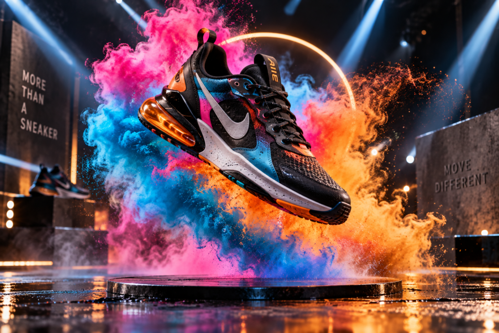 Sneaker Colour Smoke Film India - KiranAI Studio AI Video Production
