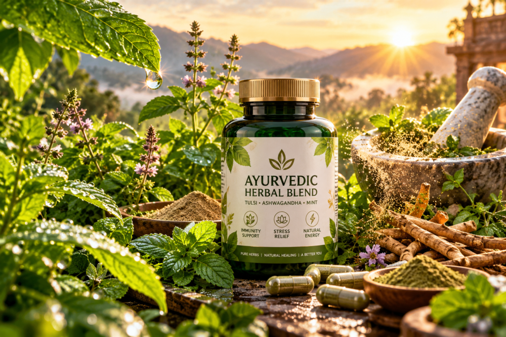 Ayurvedic Supplement Herb Garden Film India - KiranAI Studio AI Video Production