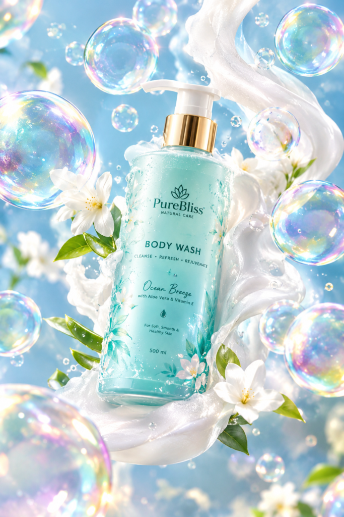 Body Wash Bubble World Film India - KiranAI Studio AI Video Production